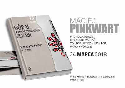 Maciej Pinkwart - Zaproszenie na promocję książki