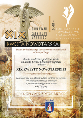XIX Kwesta Nowotarska - 2018 r.